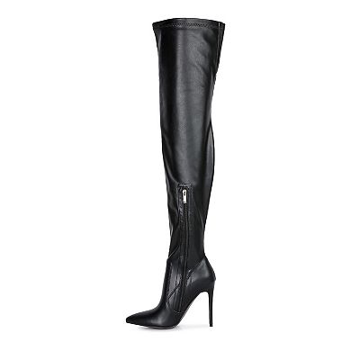 London Rag Gush Women's Over-The-Knee High Heel Boots