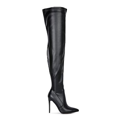 London Rag Gush Women's Over-The-Knee High Heel Boots