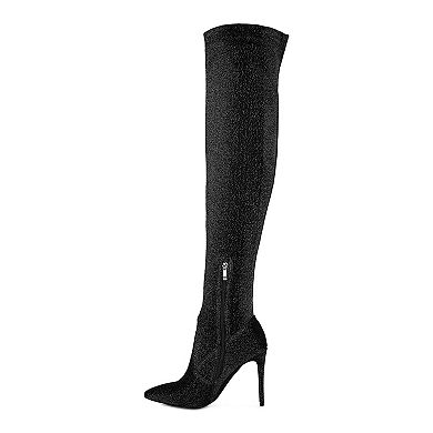 London Rag Tigerlily Women's High Heel Over-The-Knee Boots