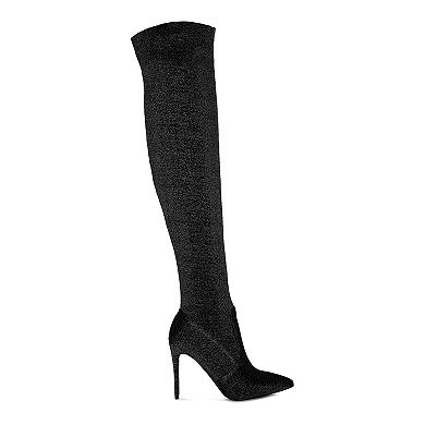 London Rag Tigerlily Women's High Heel Over-The-Knee Boots