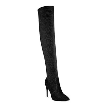 London Rag Tigerlily Women's High Heel Over-The-Knee Boots