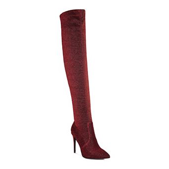 London Rag Tigerlily Women's High Heel Over-The-Knee Boots