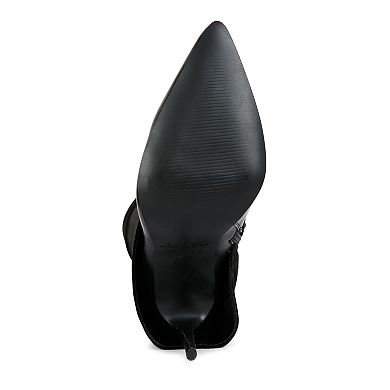 London Rag Fifido Women's High Heel Fold-Over Knee Boots