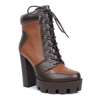 London Rag Moos Women's Block Heel Boots