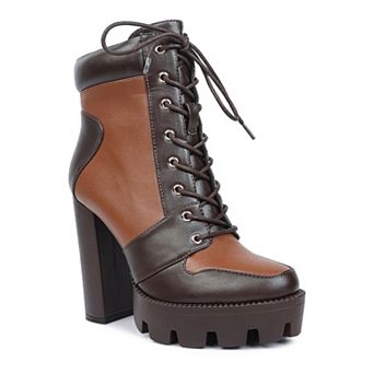 London Rag Moos Women's Block Heel Boots