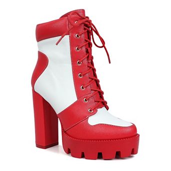 London Rag Moos Women's Block Heel Boots