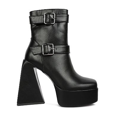 London Rag Hot Cocoa Women's High Heel Ankle Boots