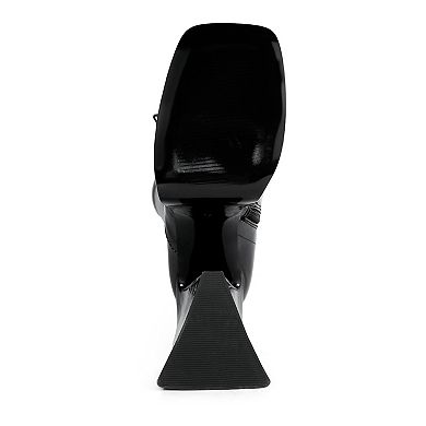 London Rag Snowflakes Women's High Heel Boots