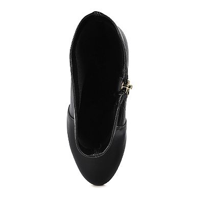 London Rag Rossetti Women's Stretch High Heel Ankle Boots
