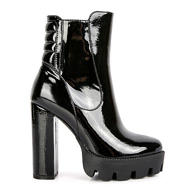 London Rag High Key Women's Block Heel Ankle Boots