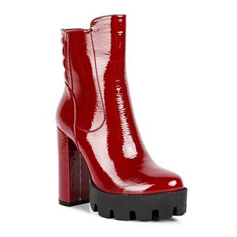 London Rag High Key Women's Block Heel Ankle Boots