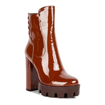 London Rag High Key Women's Block Heel Ankle Boots