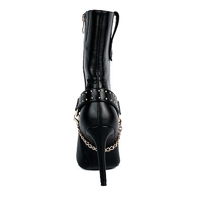 London Rag Pro Tip Women's High Heel Ankle Boots