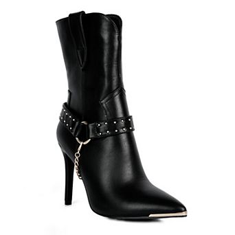 London Rag Pro Tip Women's High Heel Ankle Boots
