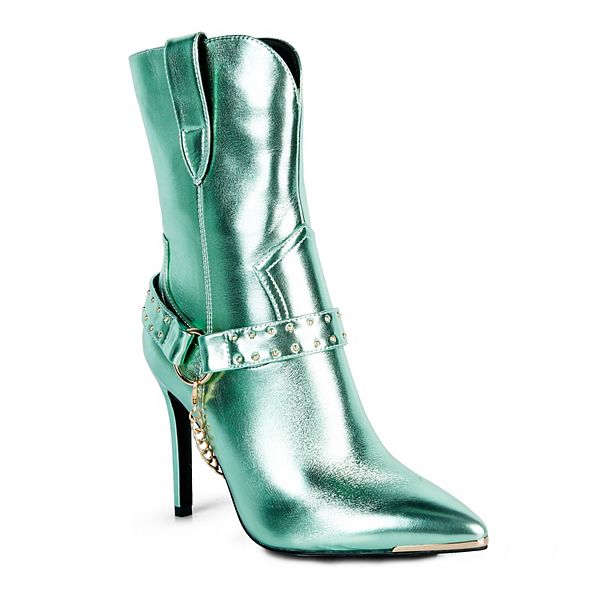 London Rag Pro Tip Women's High Heel Ankle Boots