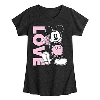 Disney's Mickey Mouse Girls 7-16 Love Graphic Tee