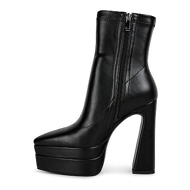 London Rag Dextra Women's High Heel Ankle Boots