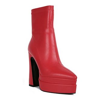 London Rag Dextra Women's High Heel Ankle Boots