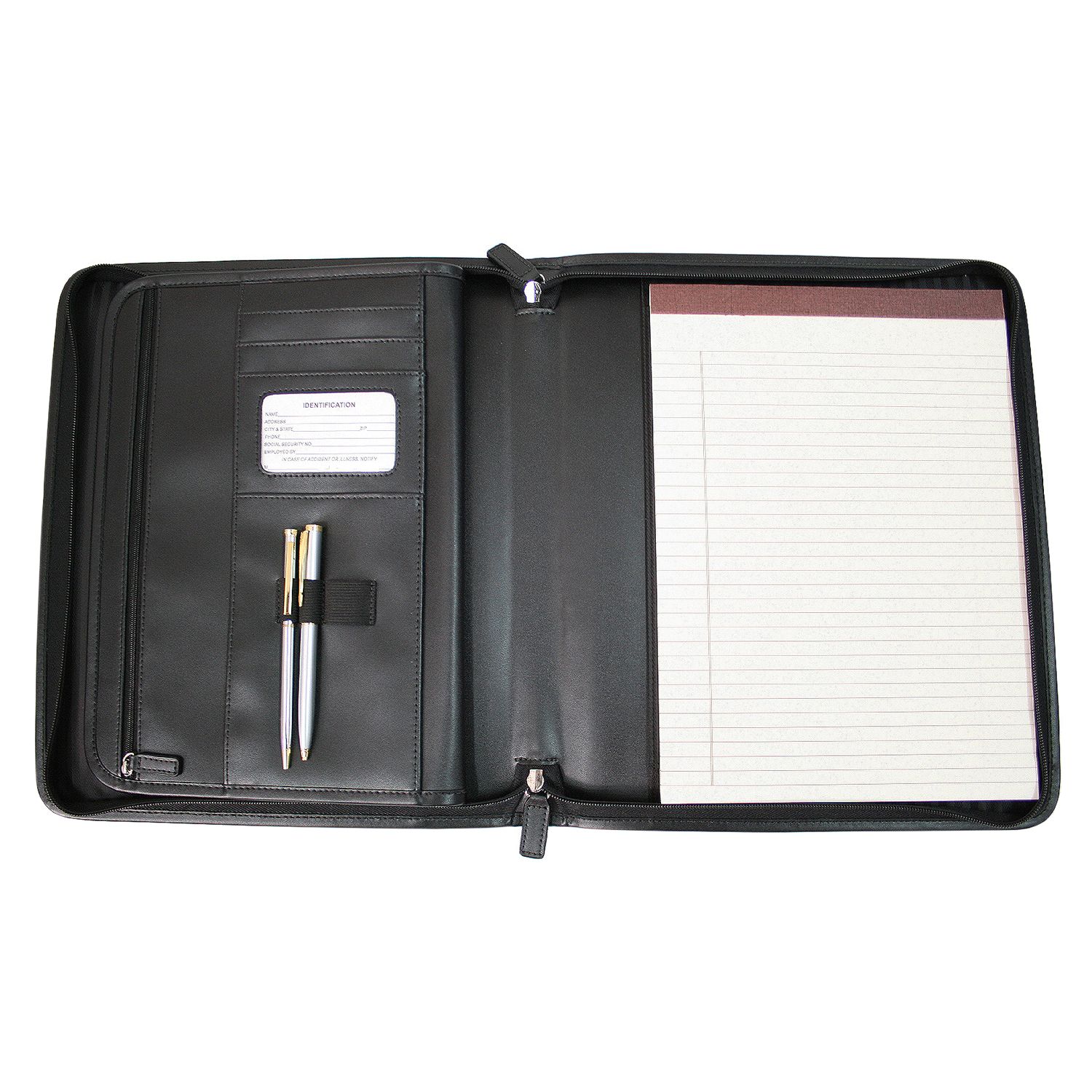 Marble and Gold Foil 3 Ring Binder with Pockets, Portfolio Organizer with  Clipboard (10.5 x 12.5 Inches)