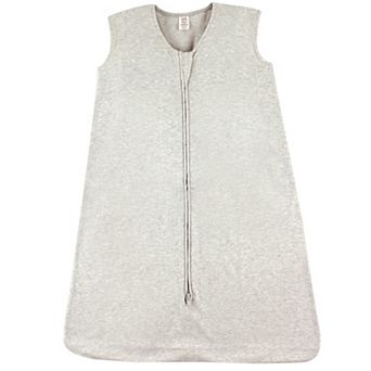 Touched by Nature Baby Organic Cotton Sleeveless Wearable Sleeping Bag, Sack, Blanket, Solid Heather Gray