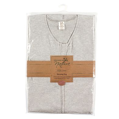 Touched by Nature Baby Organic Cotton Sleeveless Wearable Sleeping Bag, Sack, Blanket, Solid Heather Gray