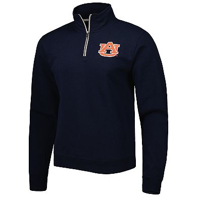 Men's Navy Auburn Tigers Stack Essential Fleece Quarter-Zip Sweatshirt