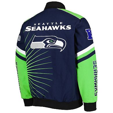 Men's G-III Sports by Carl Banks College Navy Seattle Seahawks Extreme  Redzone Full-Snap Varsity