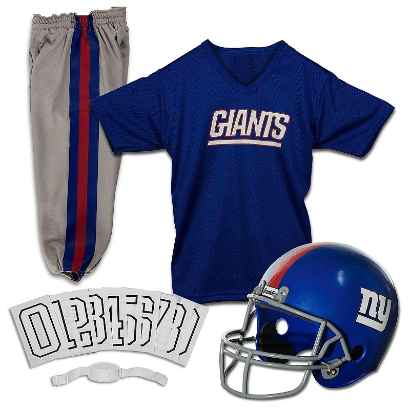 Franklin Sports New York Giants Kids NFL Uniform Set, Blue, Large