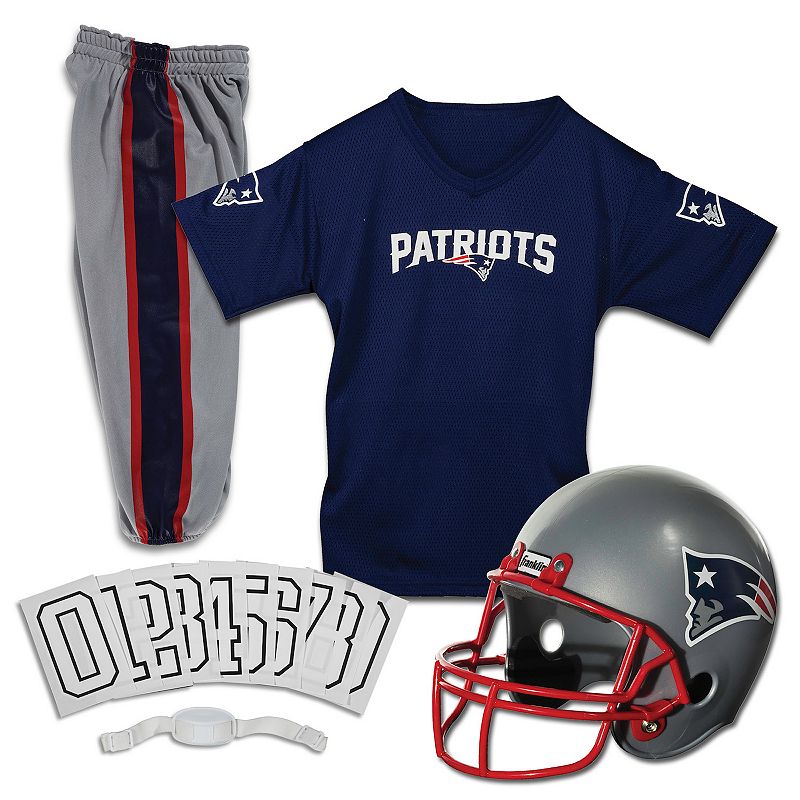 Franklin Sports New England Patriots Kids NFL Uniform Set, Blue, Large