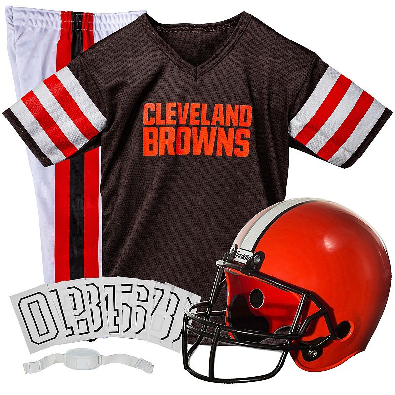 Franklin Sports Cleveland Browns Kids NFL Uniform Set, Large