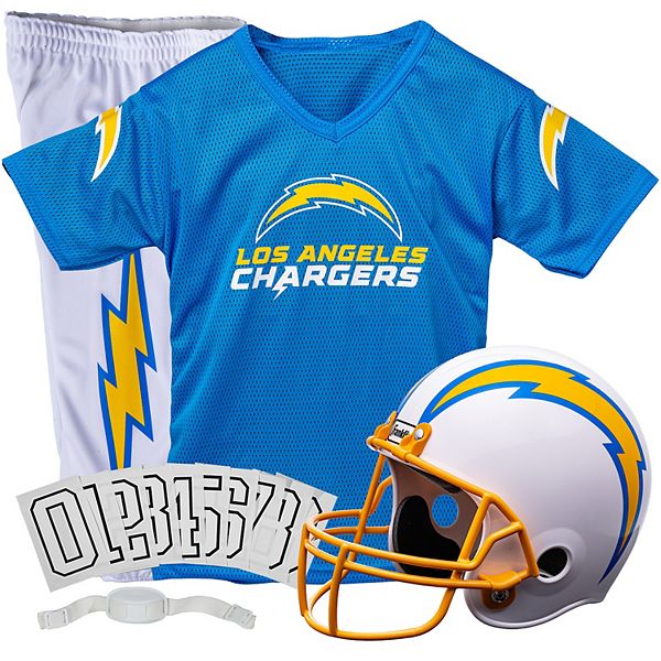 Franklin Sports Los Angeles Chargers Kids NFL Uniform Set