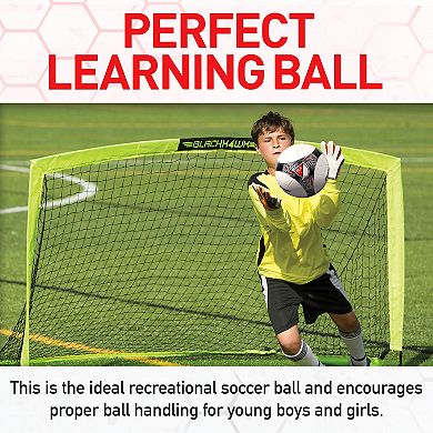 Franklin Sports MLS Pro Vent Size 4 Kids Soccer Ball with Air Pump Included