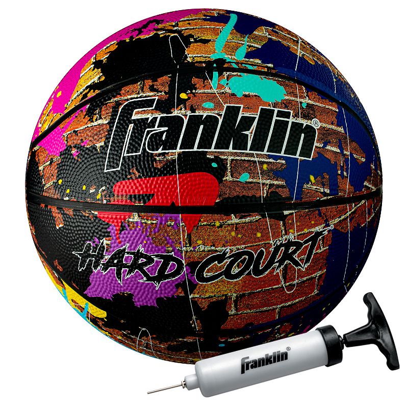 Franklin Sports HARD COURT 29.5-Inch Official Size Indoor + Outdoor Street 