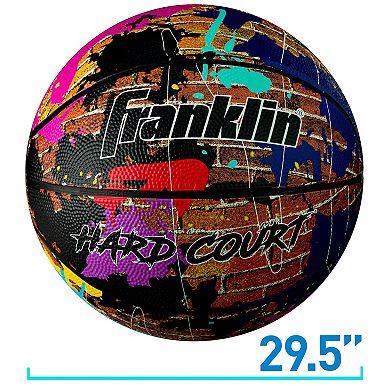 Franklin Sports HARD COURT 29.5-Inch Official Size Indoor + Outdoor Street Basketball with Air Pump Included