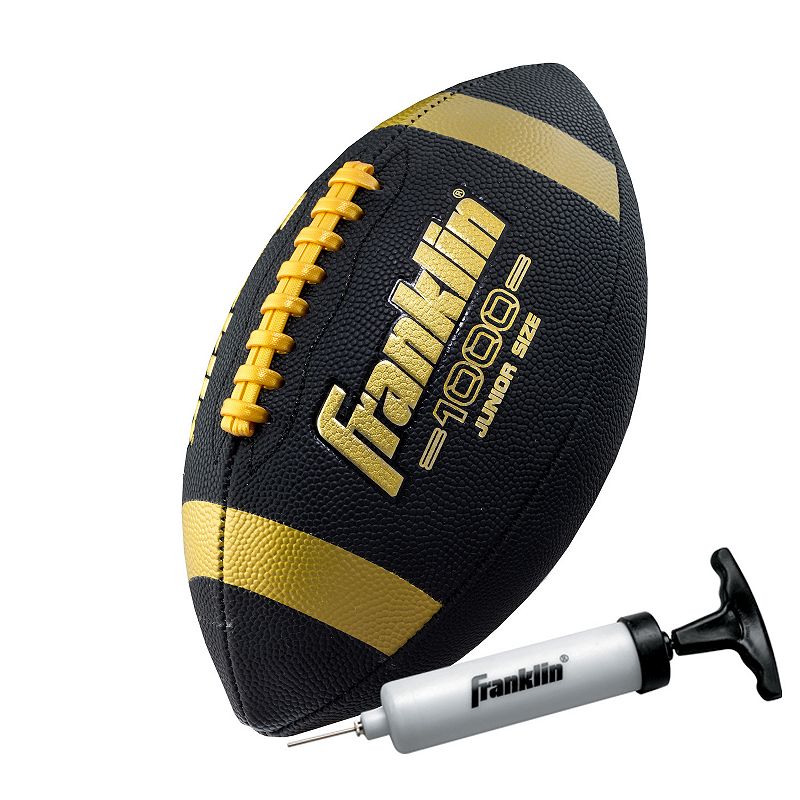 Franklin Sports 1000 Synthetic Leather All-Weather Youth Junior Football, B