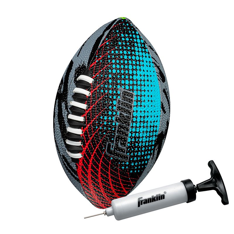 Franklin Sports MYSTIC Kids Mini-Sized Football with Air Pump Included, Mul
