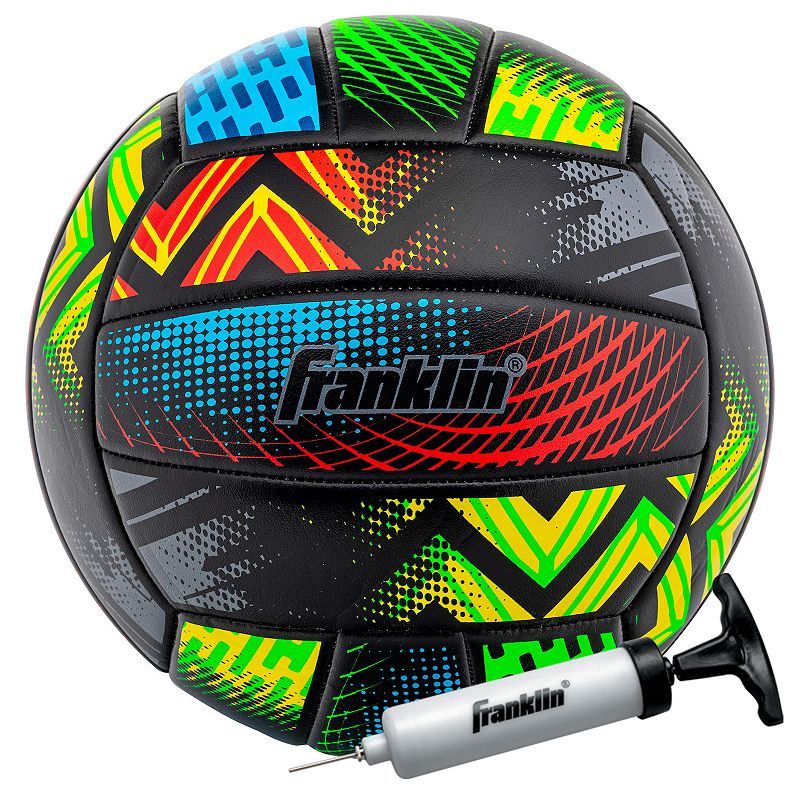 Franklin Sports MYSTIC Volleyball Outdoor + Beach Volleyball Ball Set with 