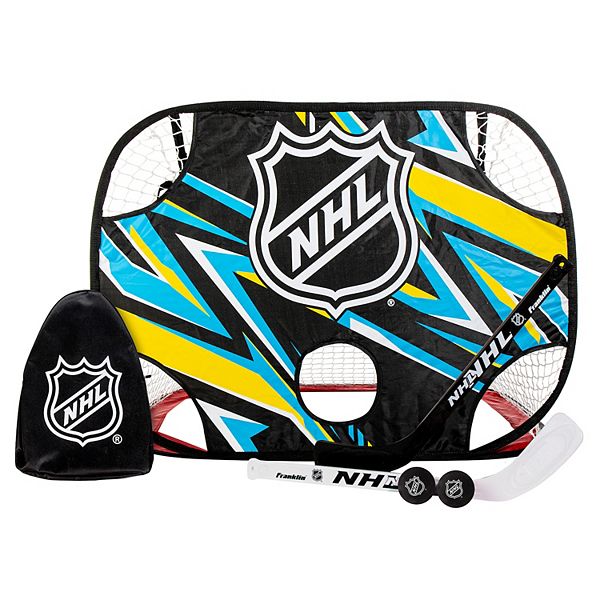 Franklin Sports NHL Kids Mini Hockey Goal and Target Set with Pop Up
