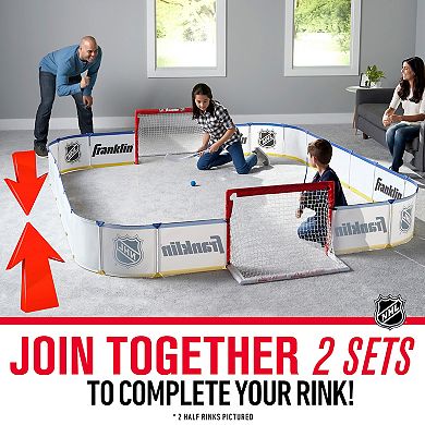 Franklin Sports Half-Rink, Knee-Hockey-Goal, Mini Sticks, and Ball Set
