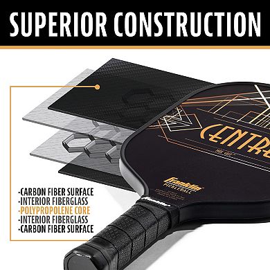 Franklin Sports Aspen Kern Pro Tournament Pickleball Paddle with Extra Grip MaxGrit Technology