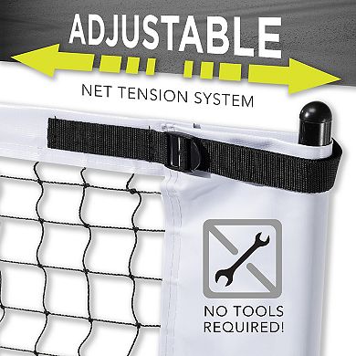 Franklin Sports Official Regulation Size 22-Foot Portable Outdoor Pickleball Net System with Wheels