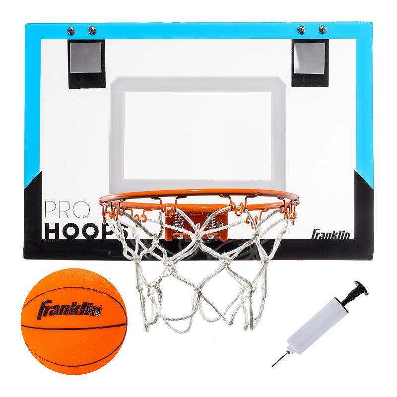 Franklin Sports Slam Dunk Approved Over The Door Mini Basketball Hoop, Blac