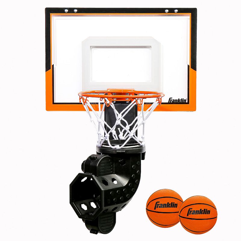 Franklin Sports Shatter-Resistant Over-The-Door Basketball Hoop with Ball R