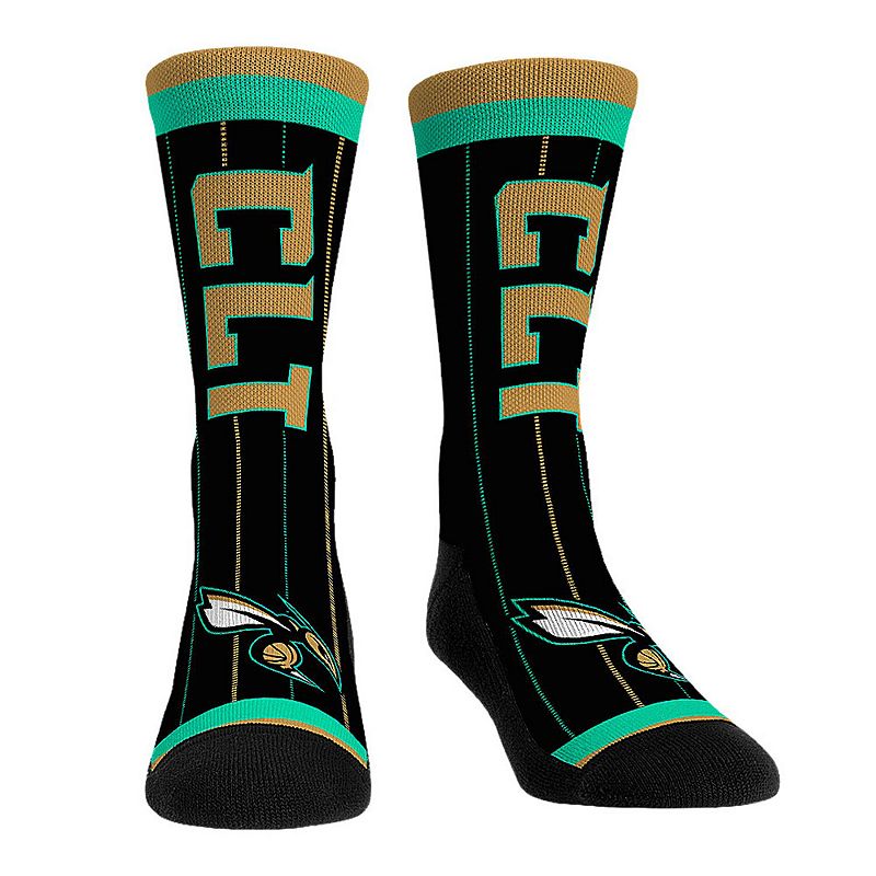 Rock Em Socks Charlotte Hornets 2022/23 City Edition Crew Socks, Adult Unis
