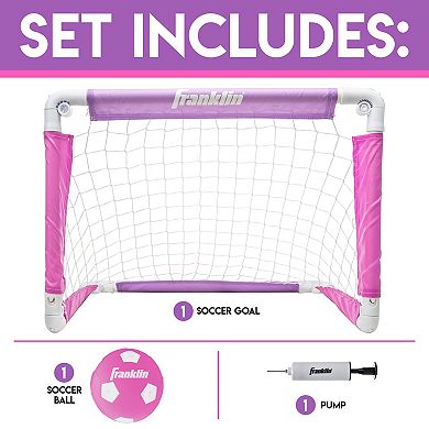 Franklin Sports Kids Indoor Outdoor Mini Soccer Goal with Ball & Pump