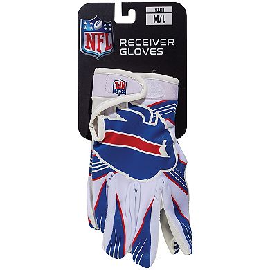 Franklin Sports NFL Bills Youth Football Receiver Gloves