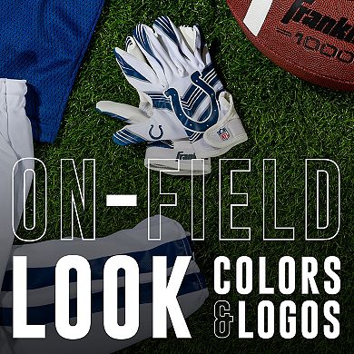 Franklin Sports NFL Colts Youth Football Receiver Gloves