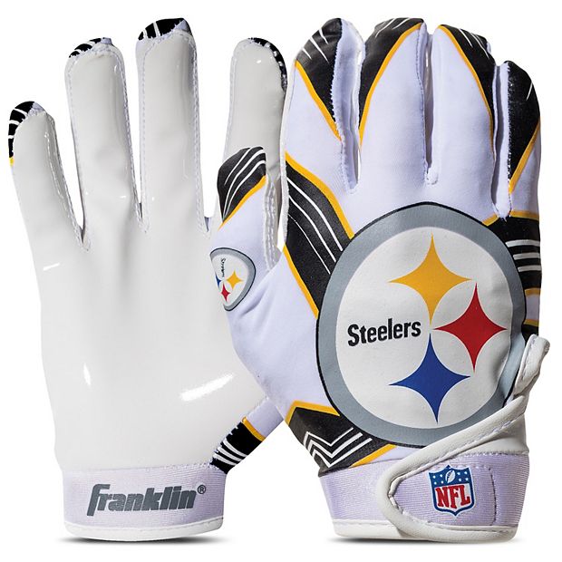 Franklin Sports NFL Pittsburgh Steelers Youth Football Receiver Gloves