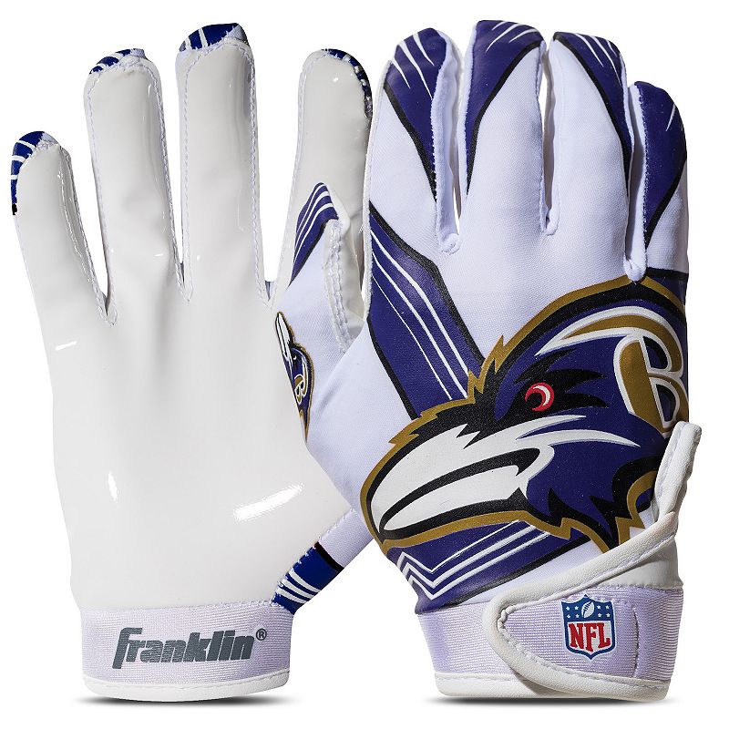 UPC 025725501601 product image for Franklin Sports Baltimore Ravens Youth NFL Football Receiver Gloves, Purple | upcitemdb.com