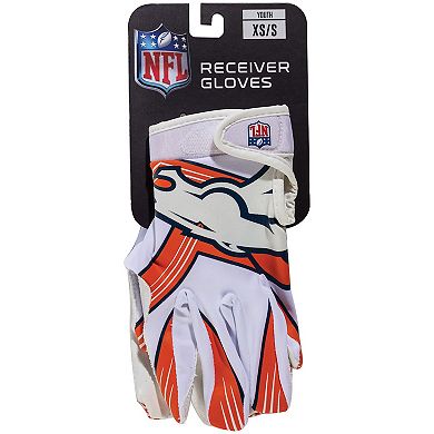 Franklin Sports Denver Broncos Youth NFL Football Receiver Gloves